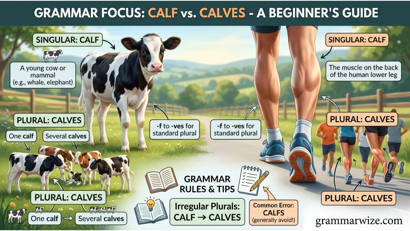 Calfs or Calves for Students or Beginners