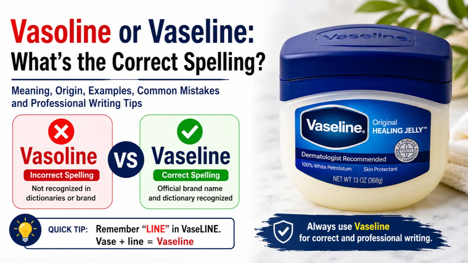 Vasoline or Vaseline