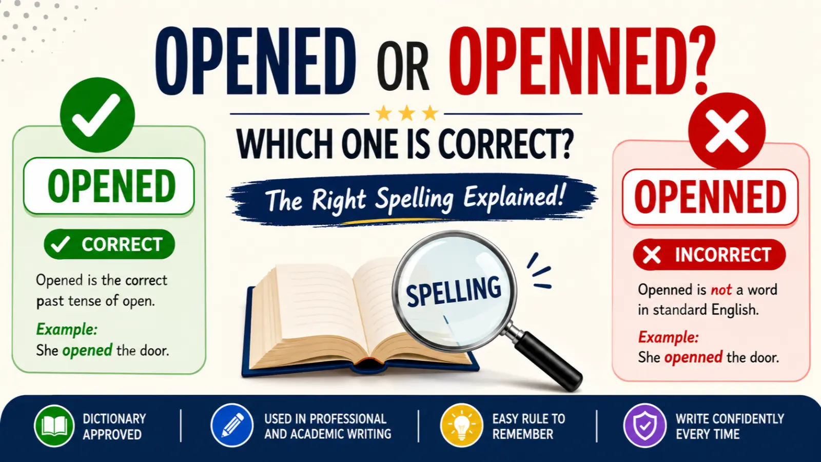Opened or Openned