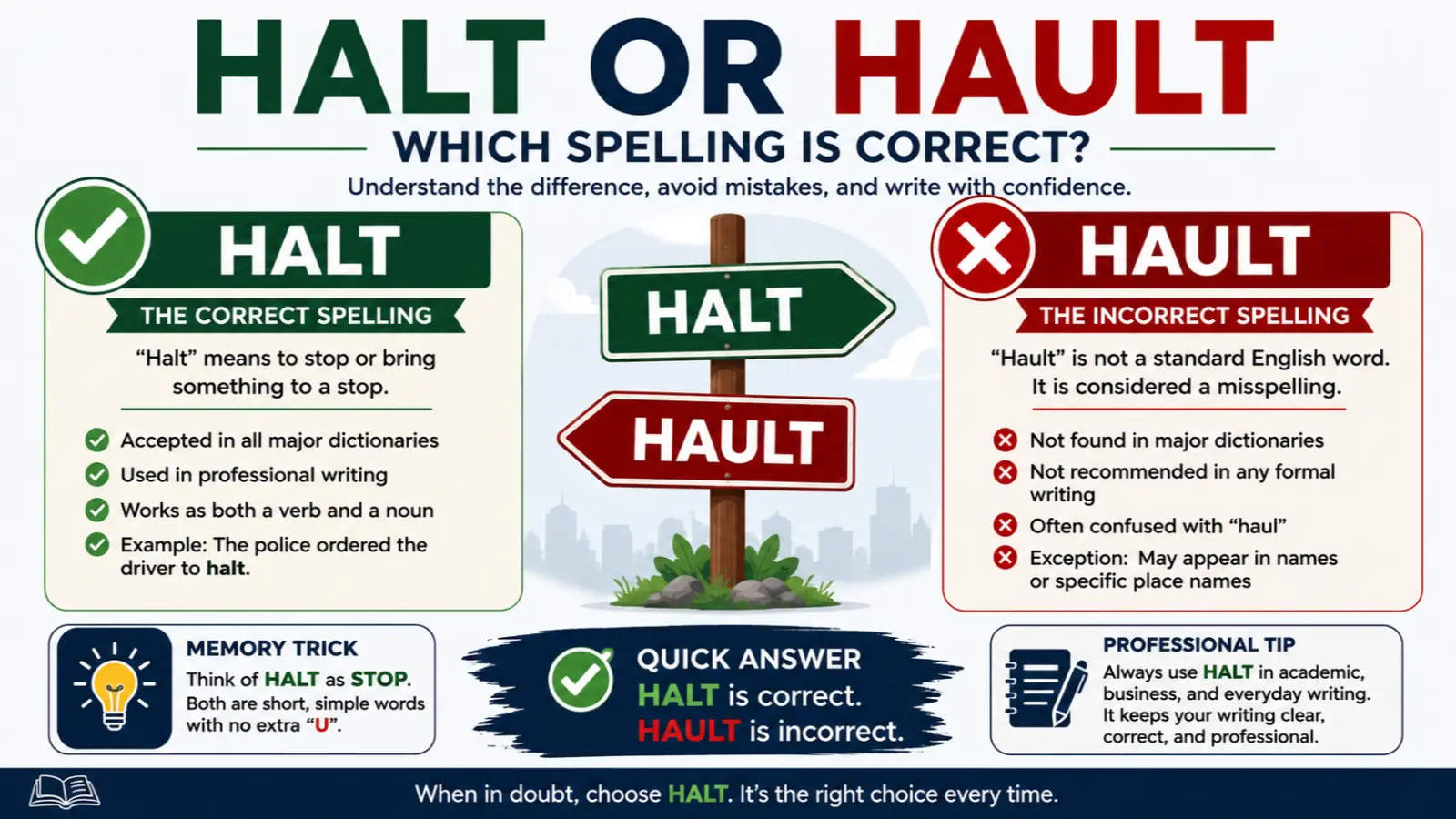 Halt or Hault