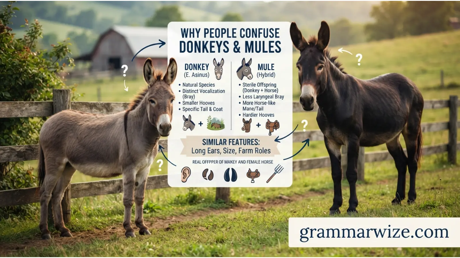 Why People Confuse Donkeys and Mules
