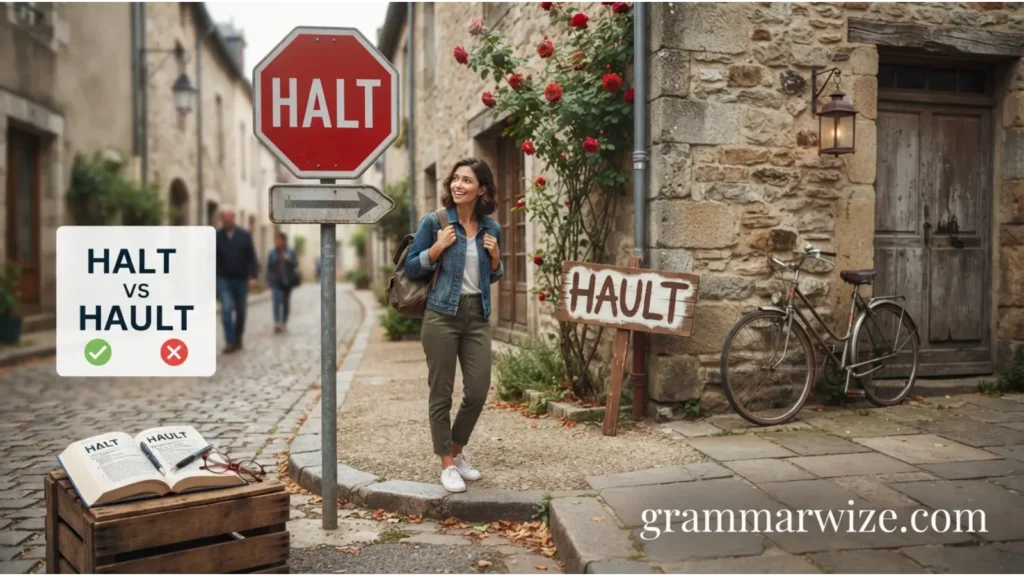 Halt or Hault Comparison