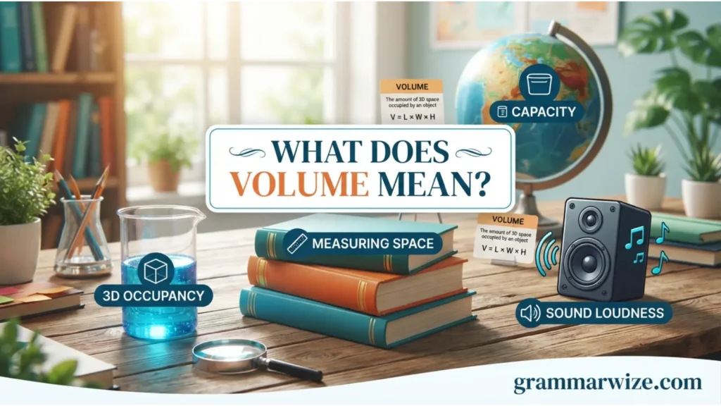 What Does Volumn Mean?