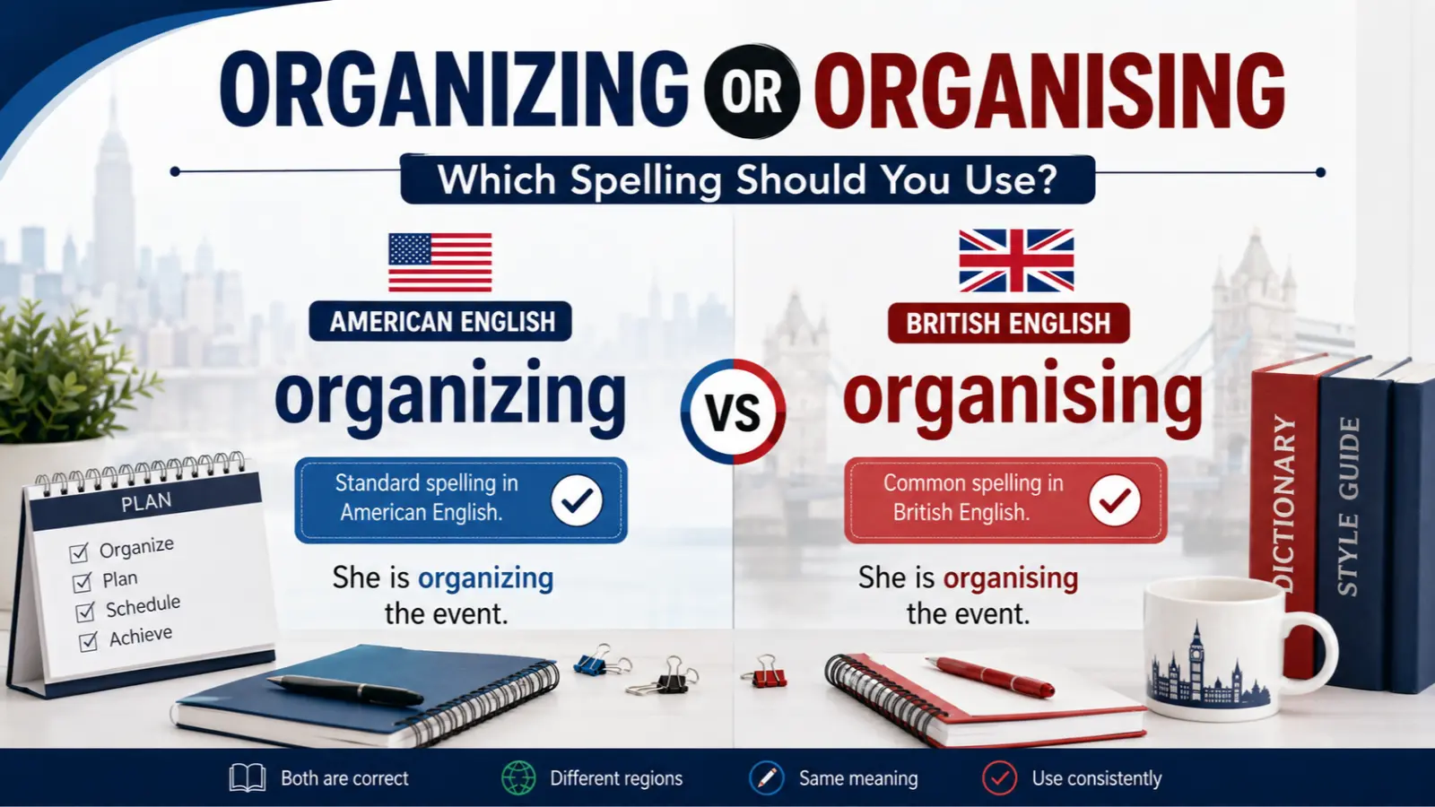 Organizing or Organising