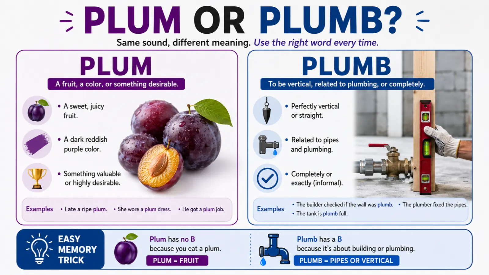Plum or Plumb