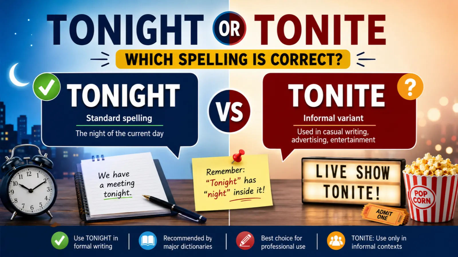 Tonight or Tonite