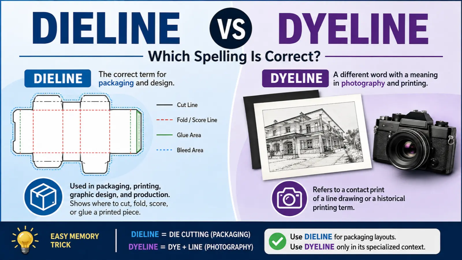 Dieline or Dyeline