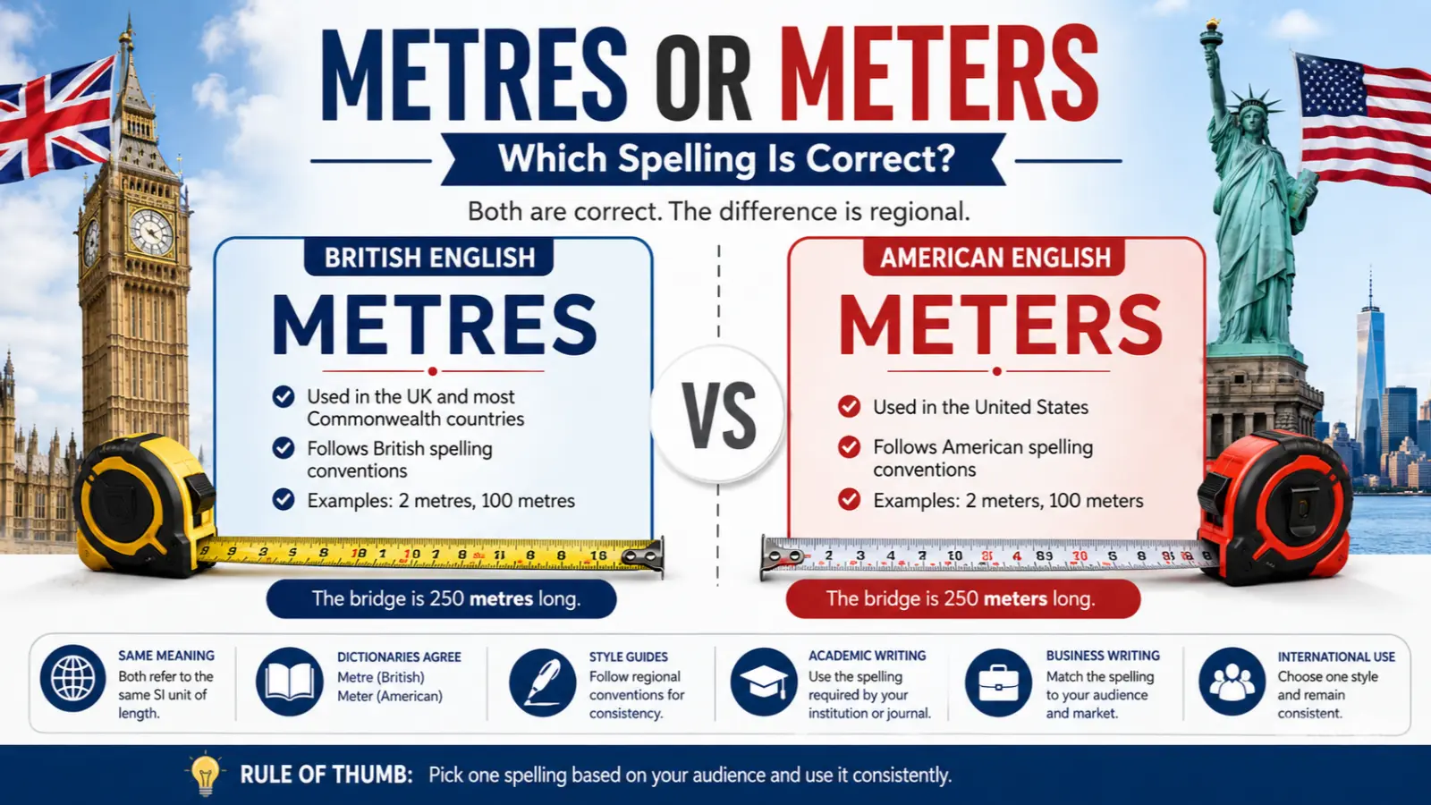 Metres or Meters