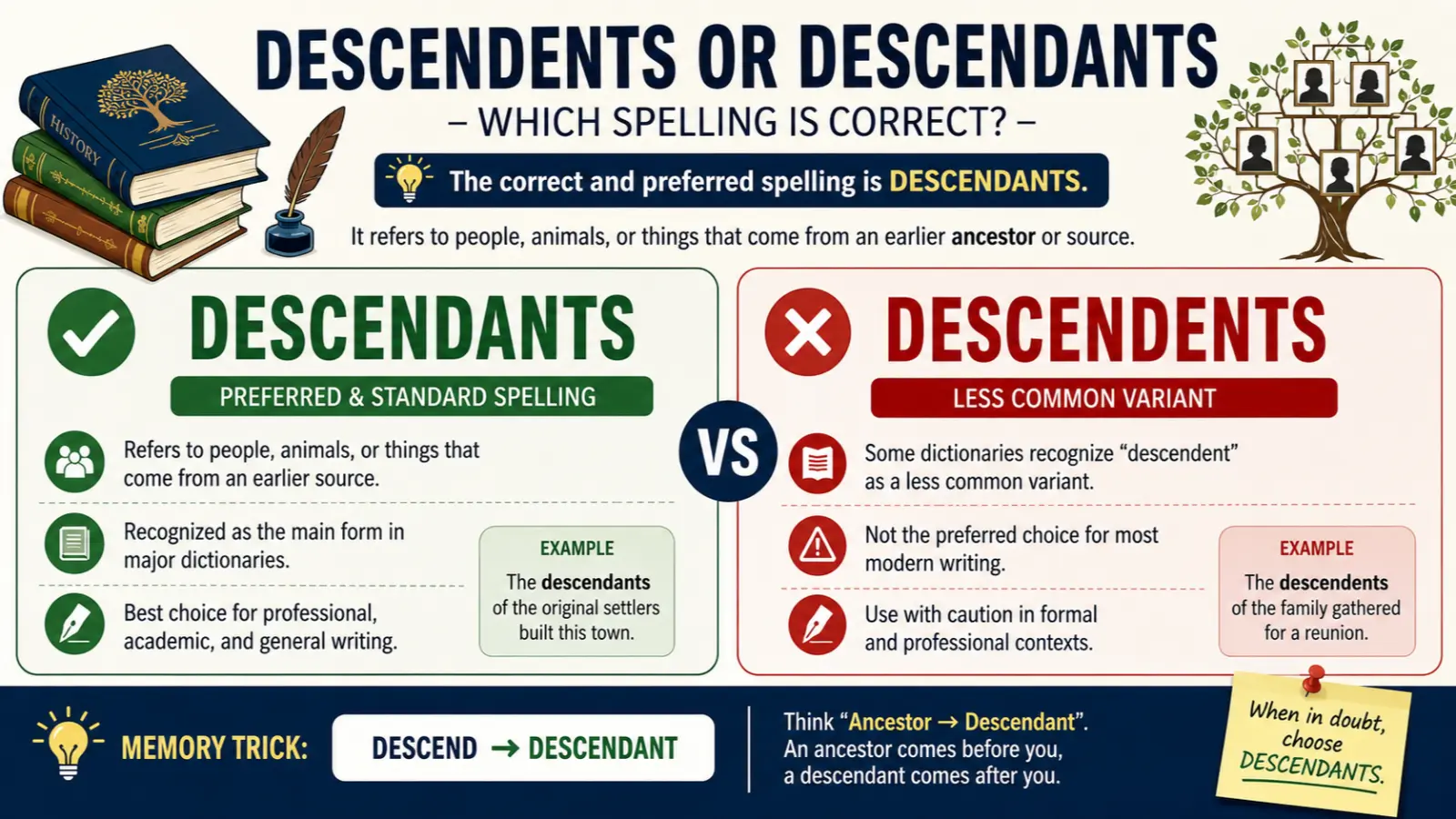Descendents or Descendants