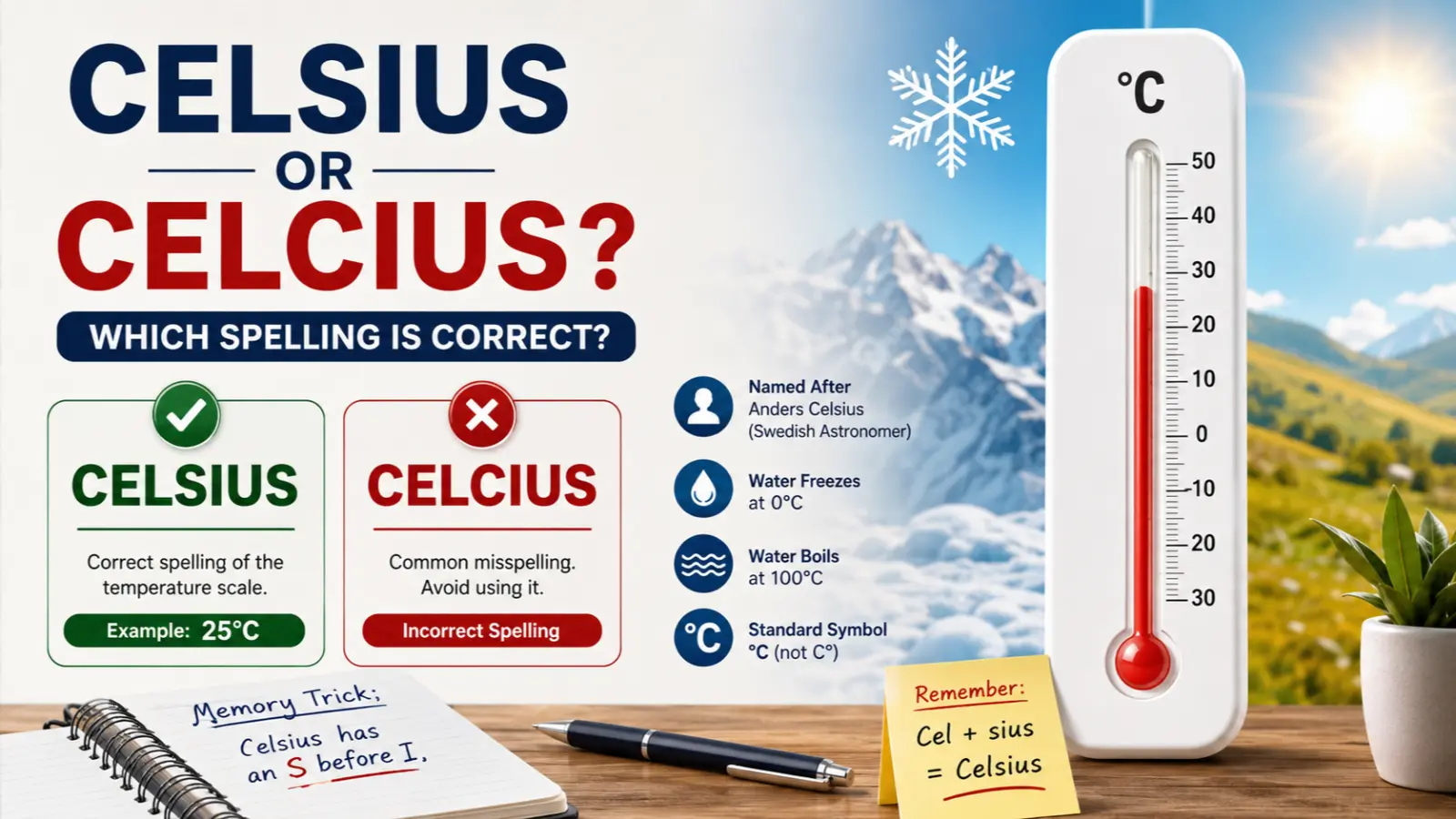 Celsius or Celcius