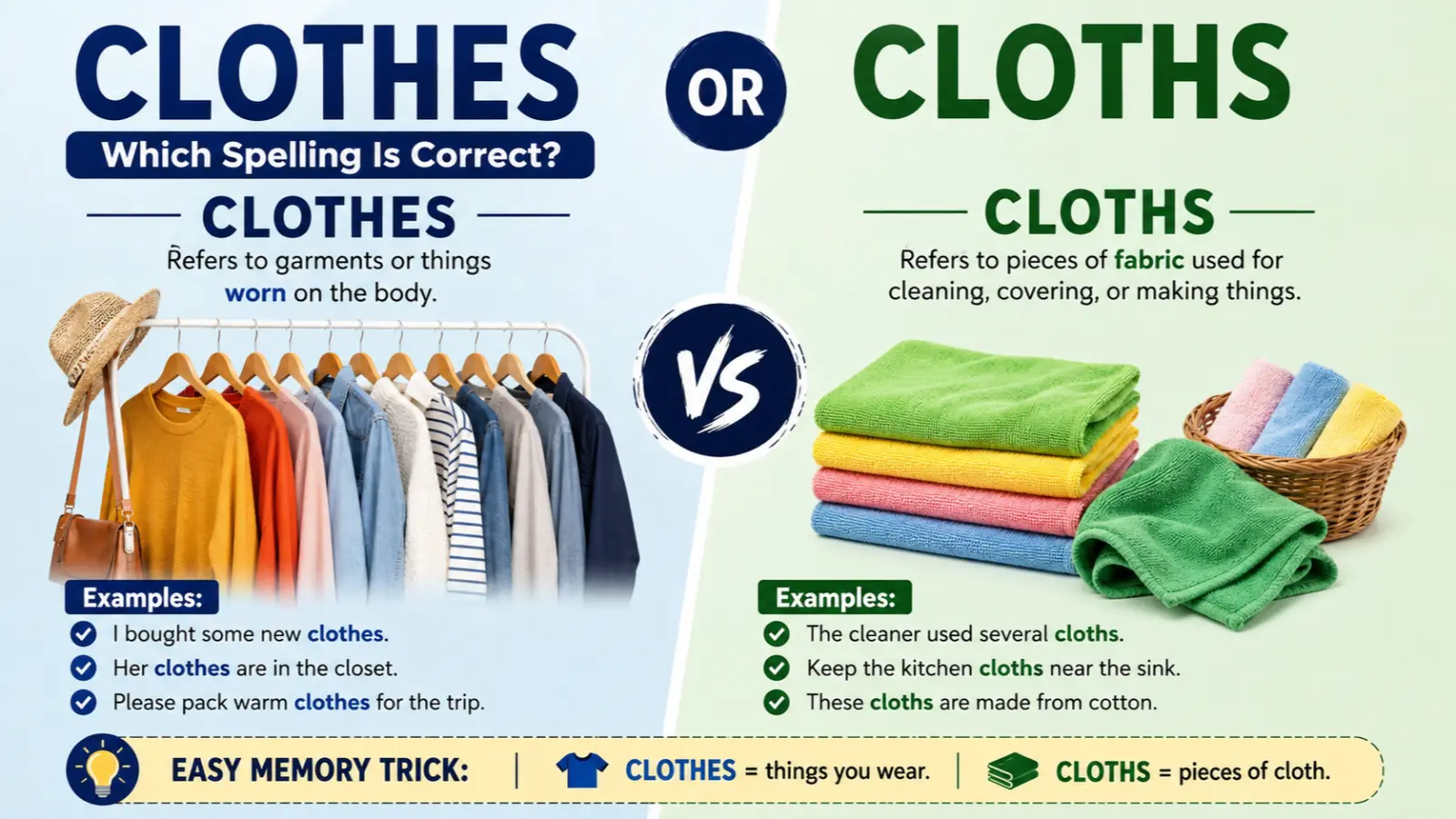 Clothes or Cloths