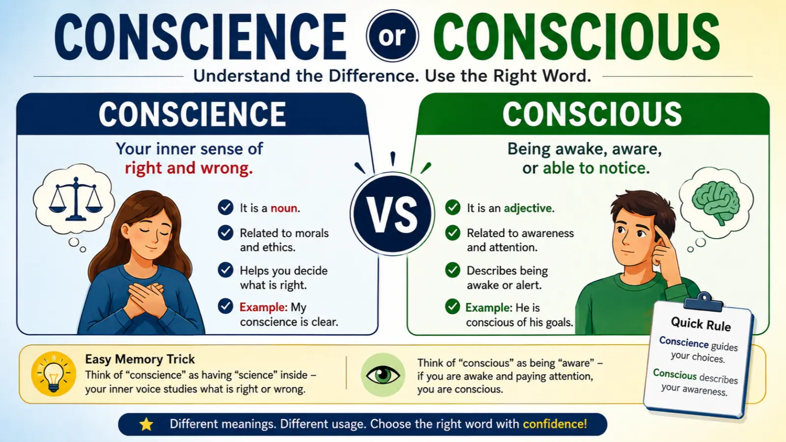 Conscience or Conscious