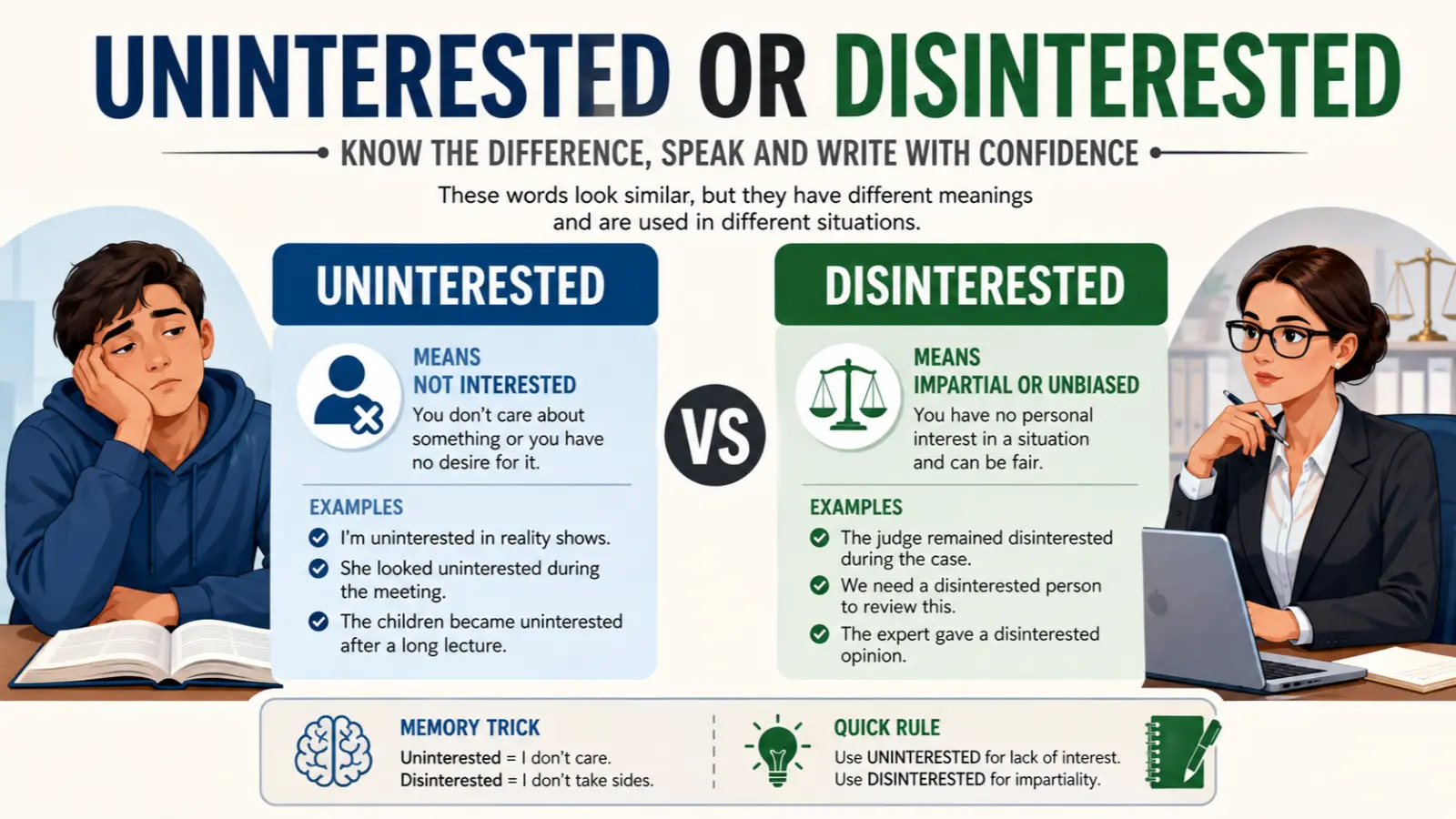 Uninterested or Disinterested
