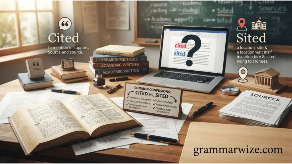 Why Do Cited and Sited Cause Confusion?