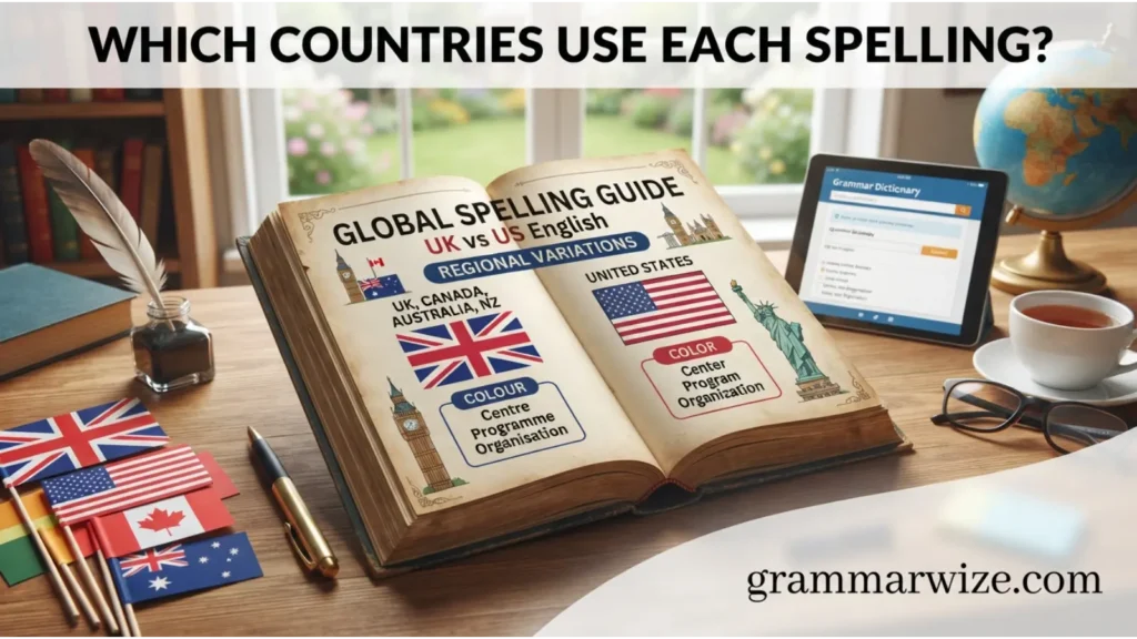 Which Countries Use Each Spelling?