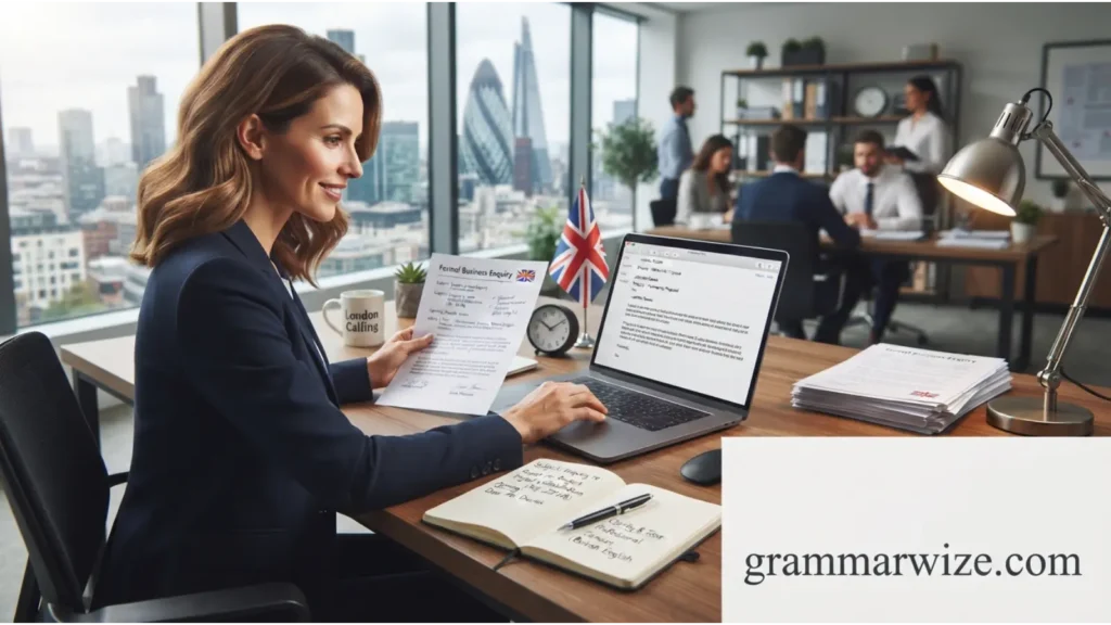 Enquiries in British Business Writing
