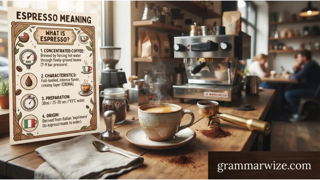Espresso Meaning