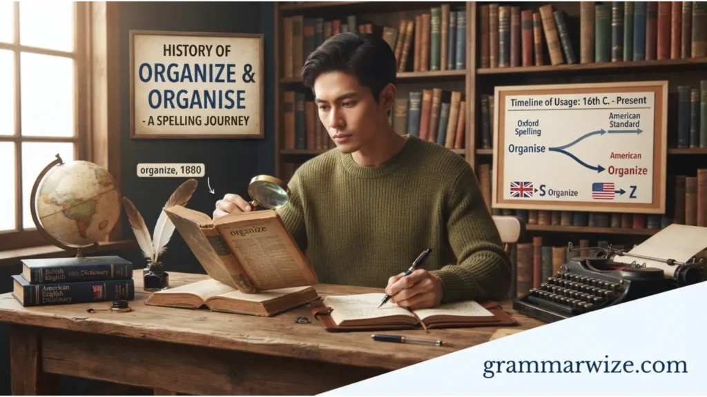 History of Organize and Organise