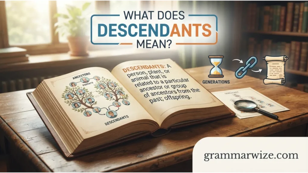 What Does Descendants Mean?
