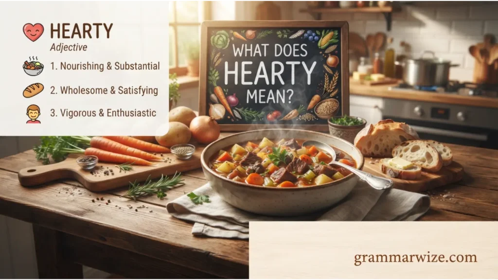 What Does Hearty Mean?