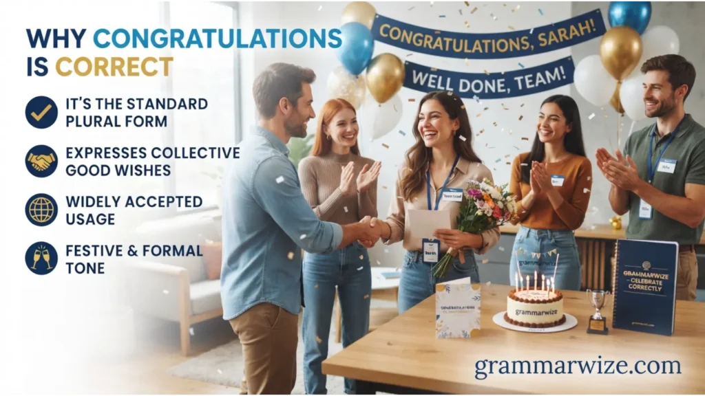 Why Congratulations Is Correct
