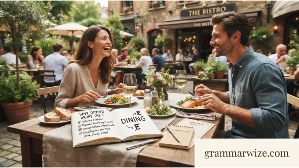 Why Dining Drops the E