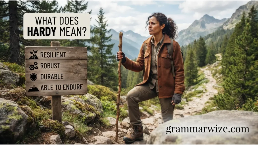 What Does Hardy Mean?