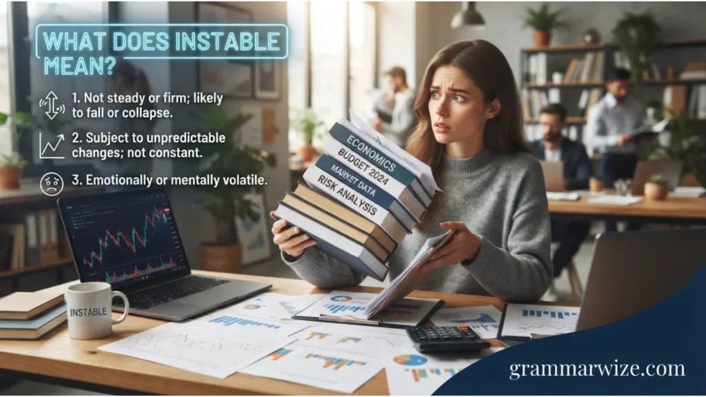 What Does Instable Mean?