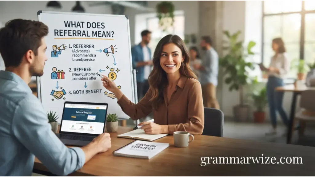 What Does Referal Mean?