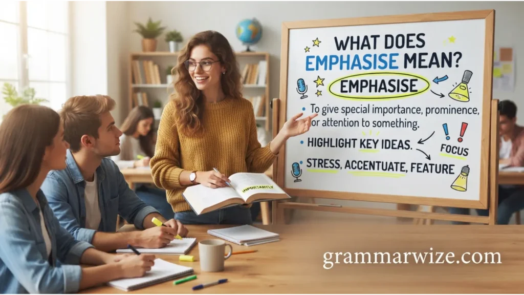 What Does Emphasise Mean