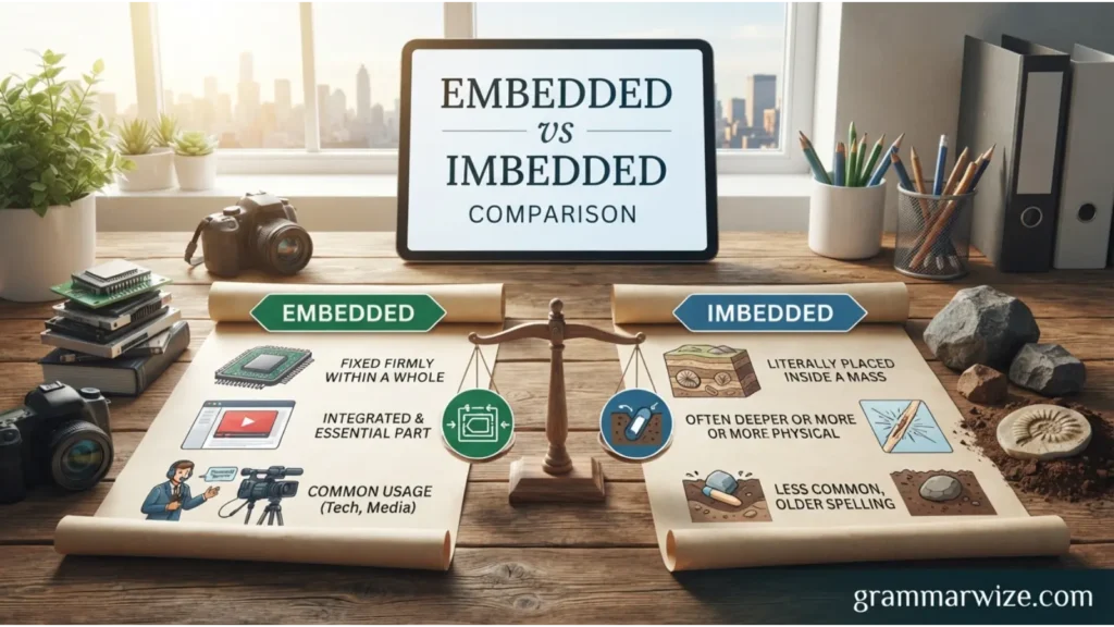 Embedded vs Imbedded Comparison