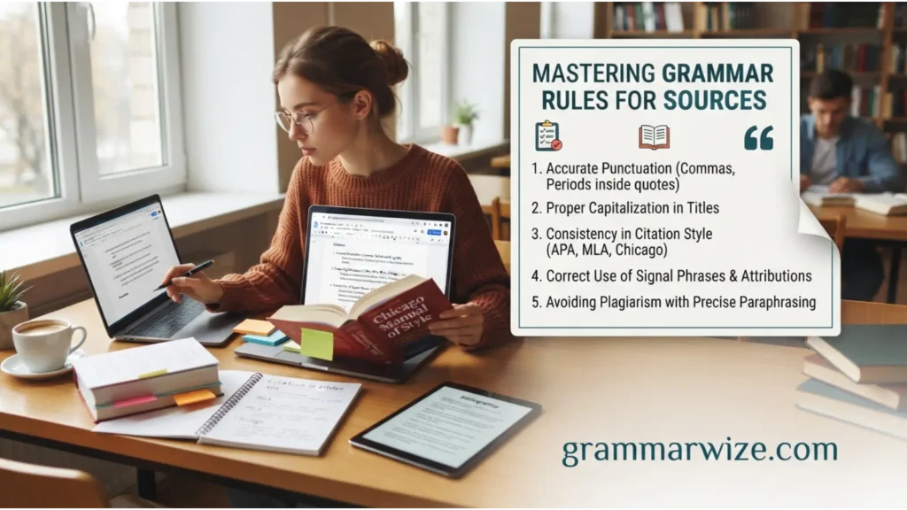 Grammar Rules for Cited