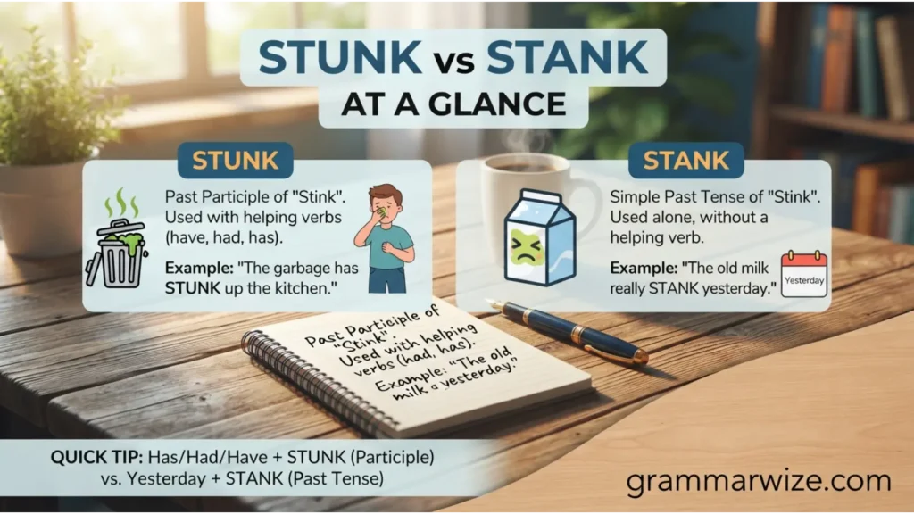 Stunk vs Stank at a Glance