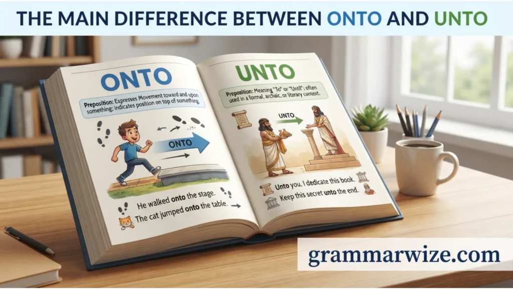 The Main Difference Between Onto and Unto