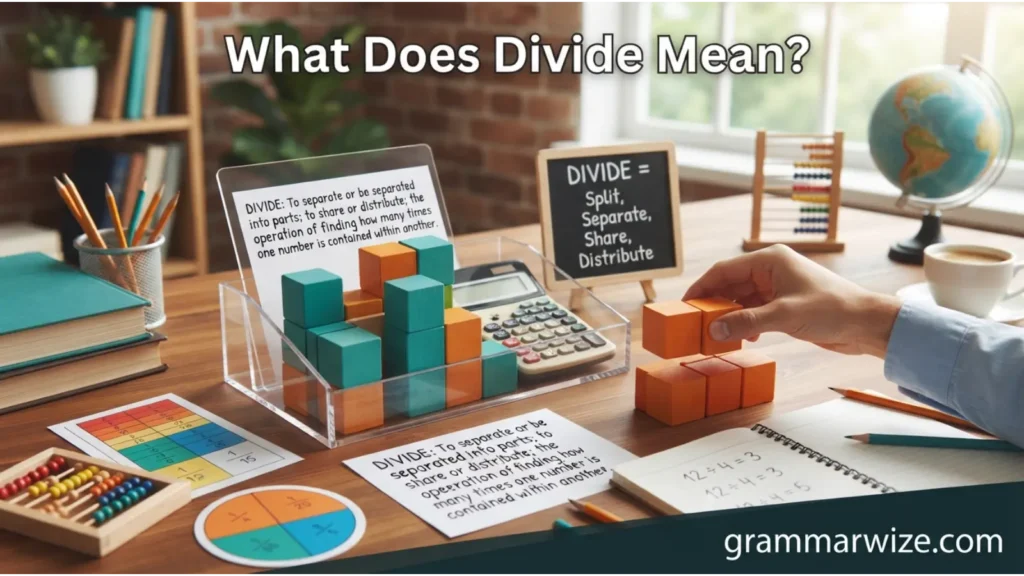 What Does Divide Mean?
