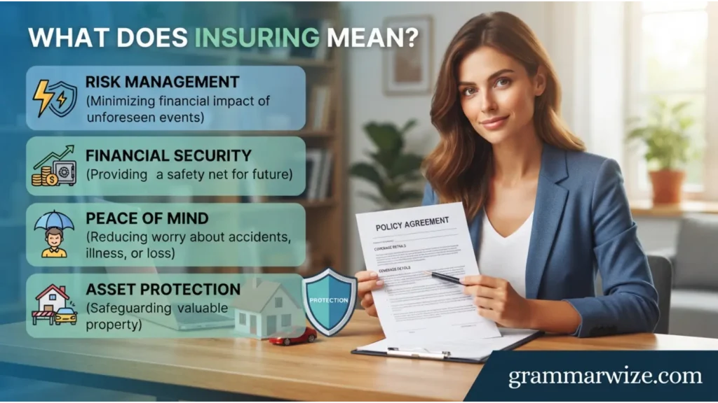 What Does Insuring Mean?