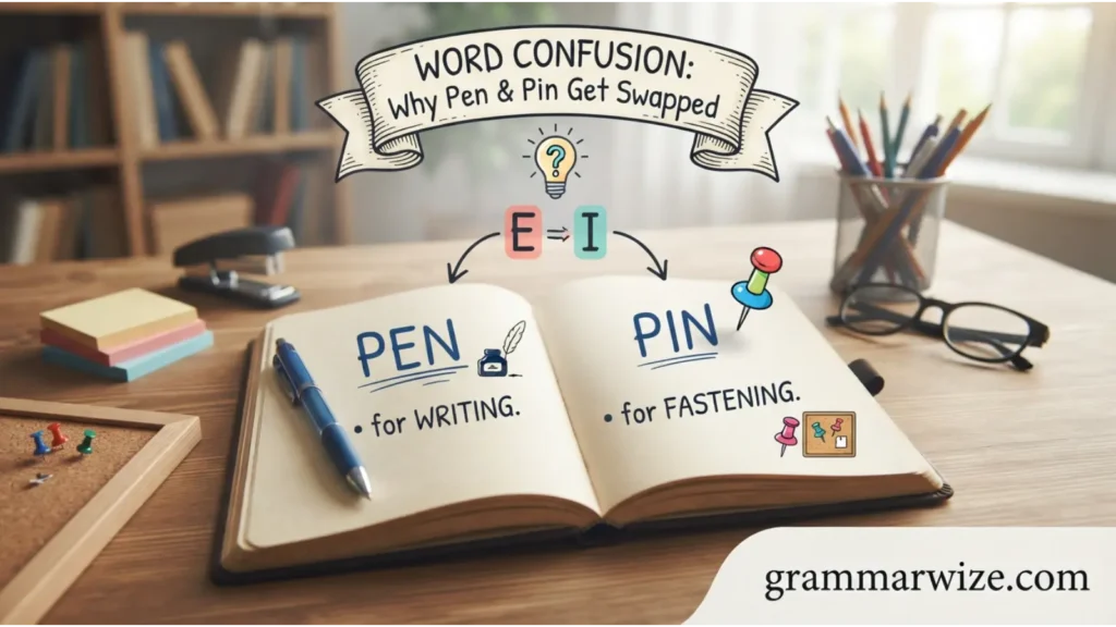 Why Pen and Pin Get Confused