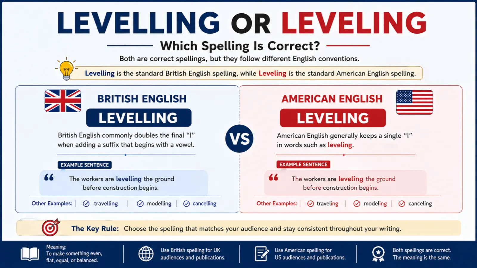 Levelling or Leveling