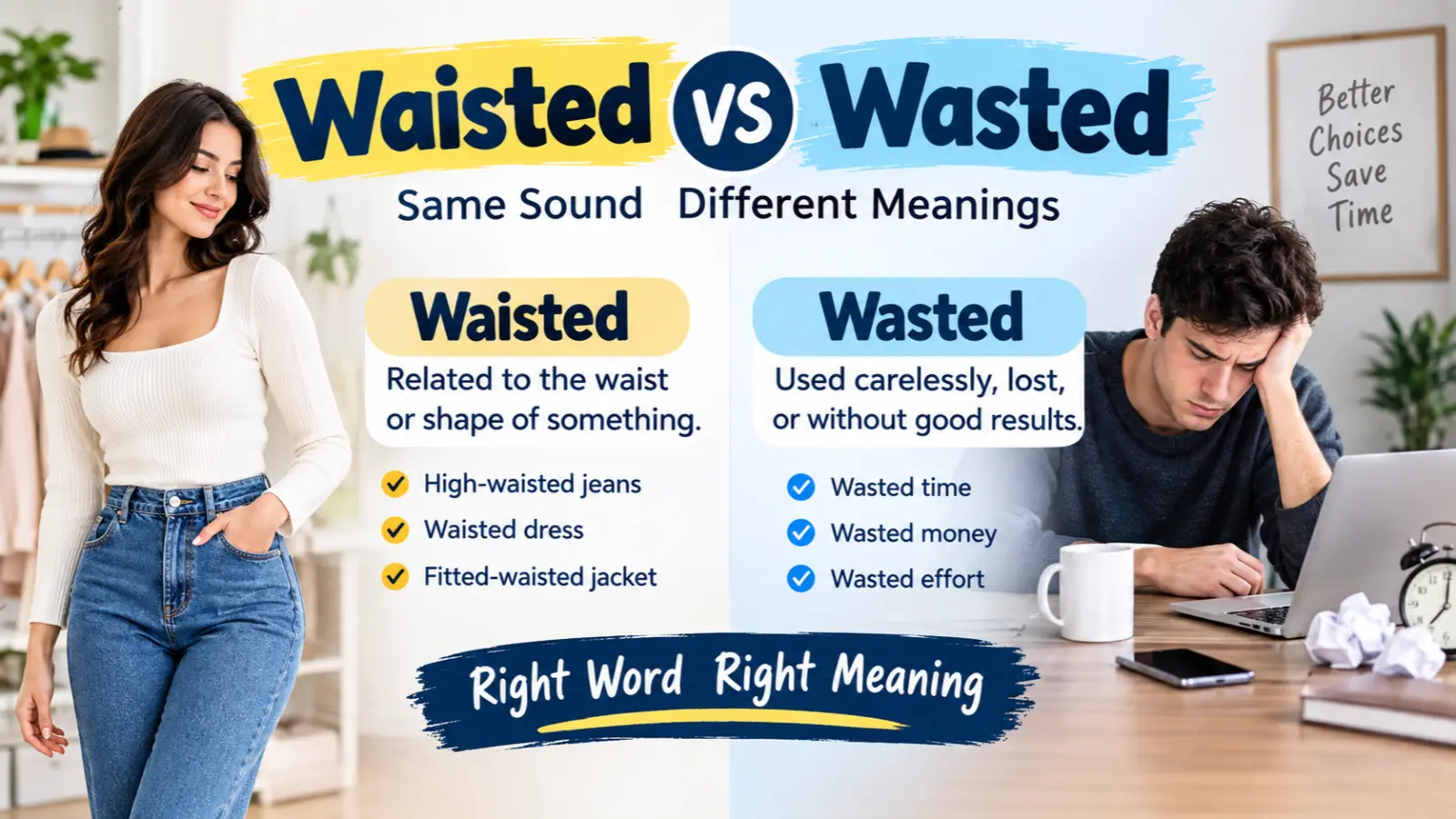 Waisted vs Wasted