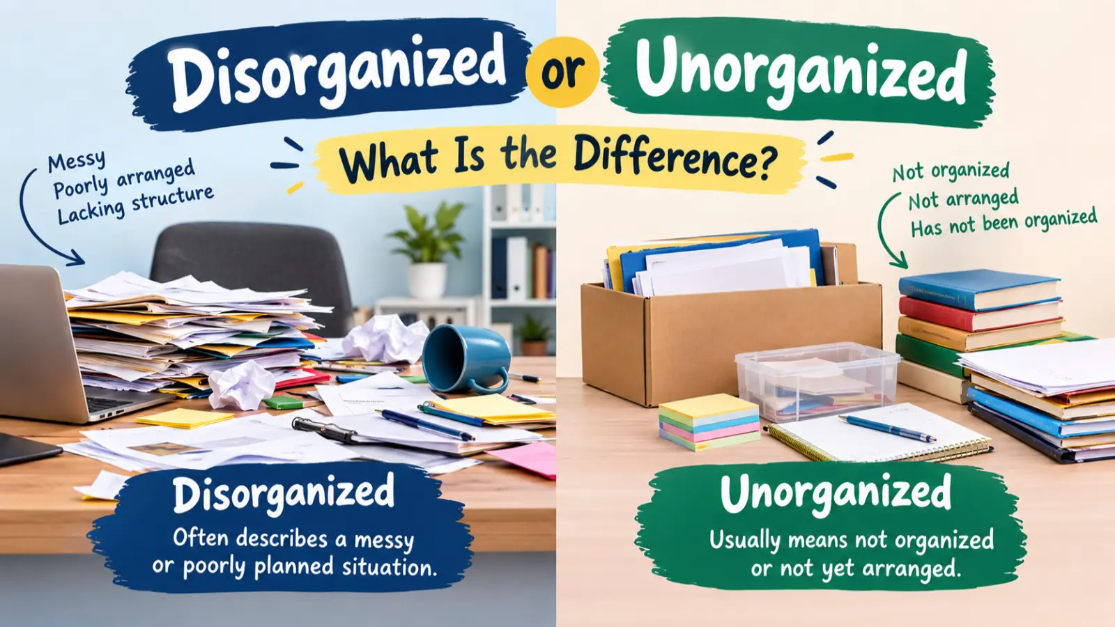 Disorganized or Unorganized