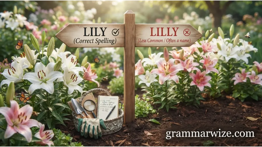 Is Lily or Lilly Correct for a Flower?