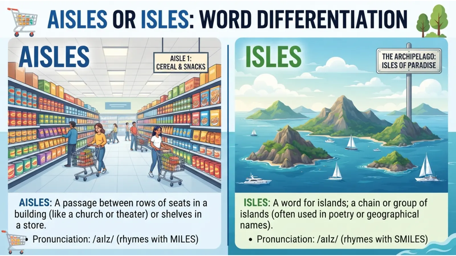 Aisles or Isles