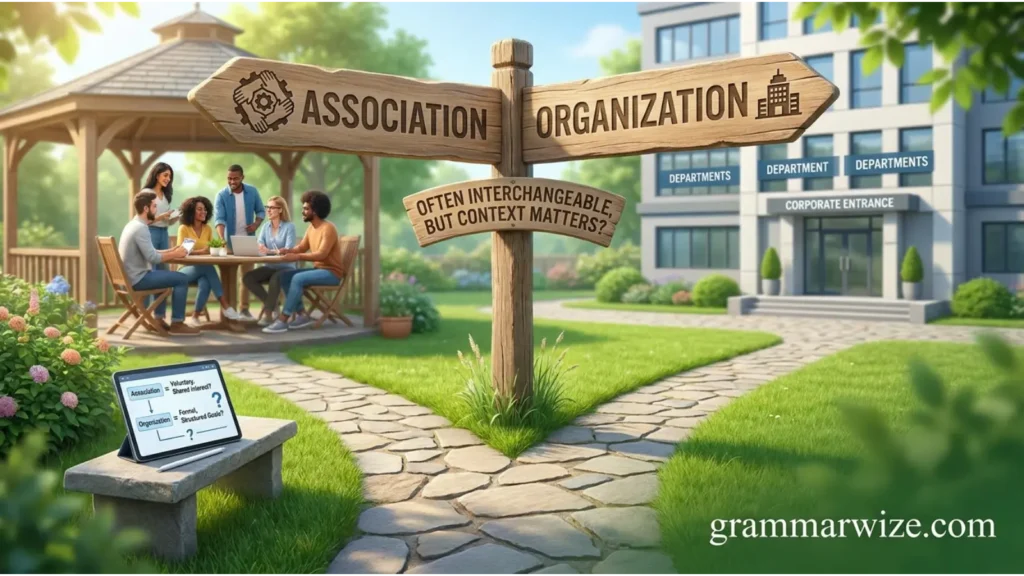 Can Association and Organization Be Used Interchangeably?
