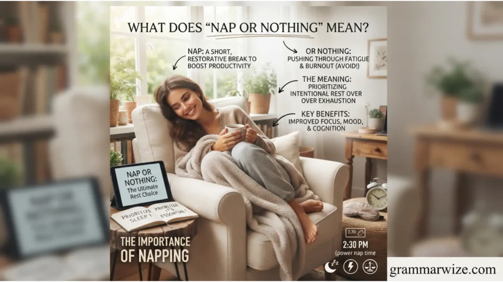 What Does “Nap or Nothing” Mean?