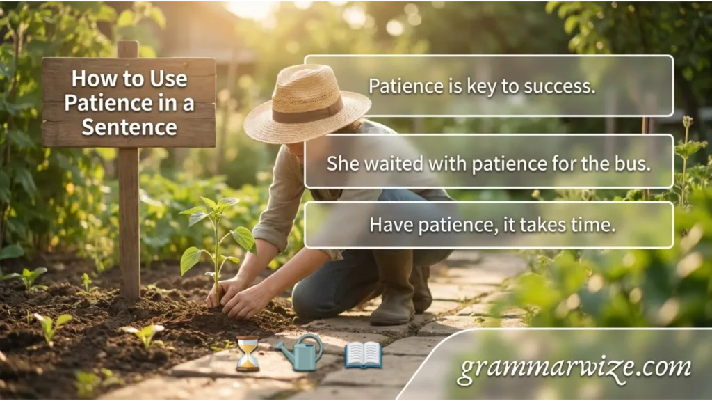 How to Use Patience in a Sentence