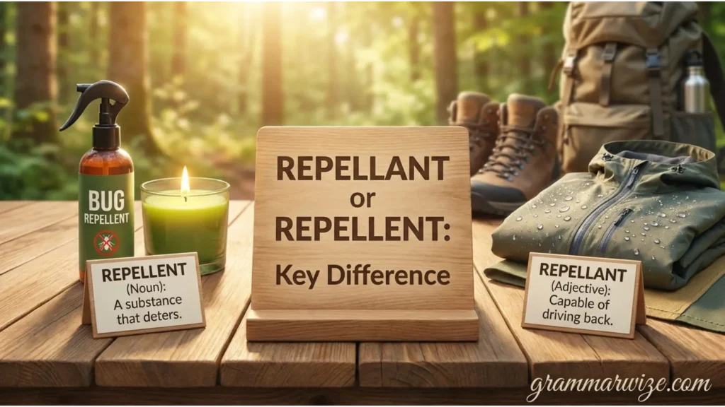 Repellant or Repellent: Key Difference