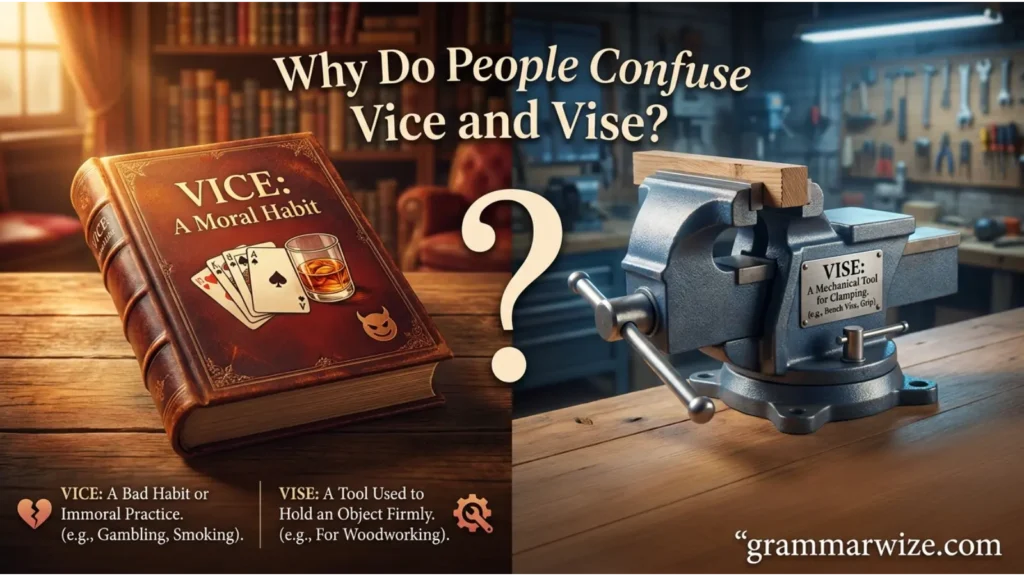 Why Do People Confuse Vice and Vise?