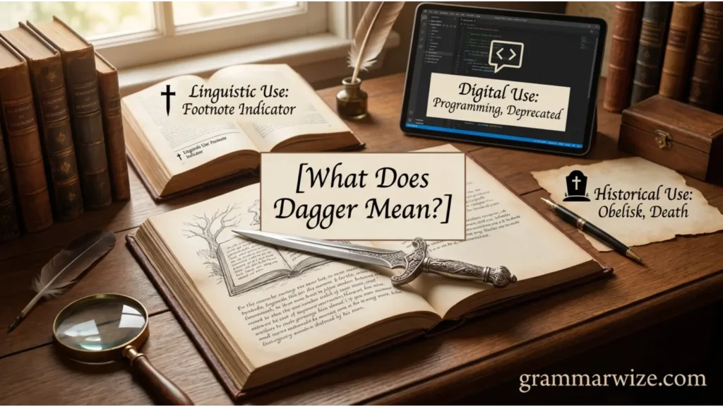What Does Dagger Mean?