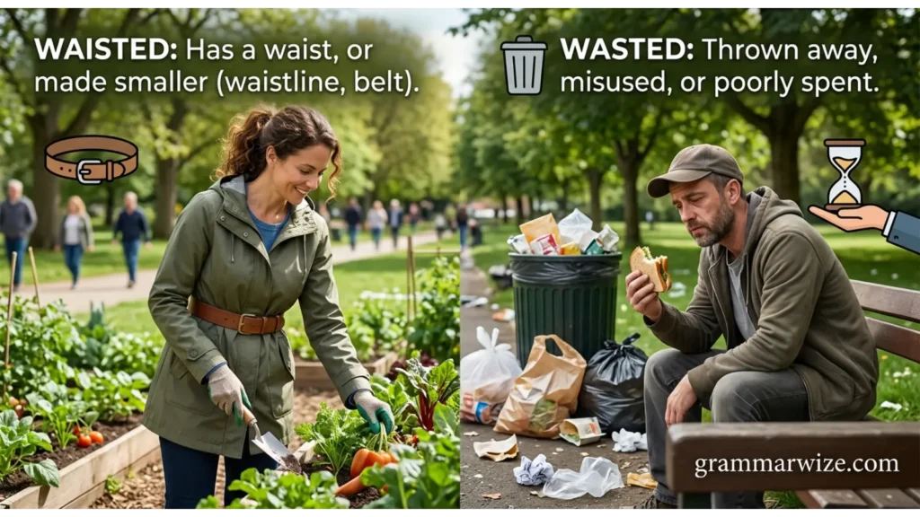 Real-Life Examples of Waisted vs Wasted