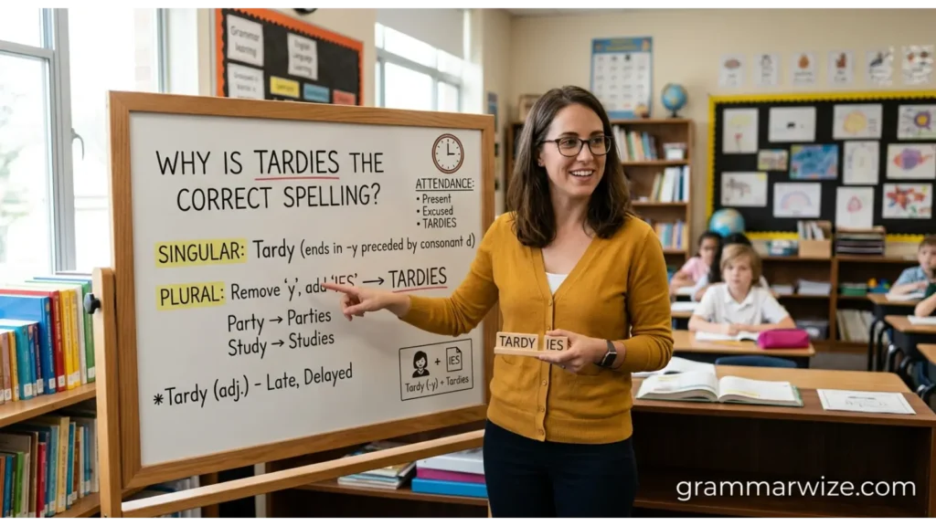 Why Is Tardies the Correct Spelling?